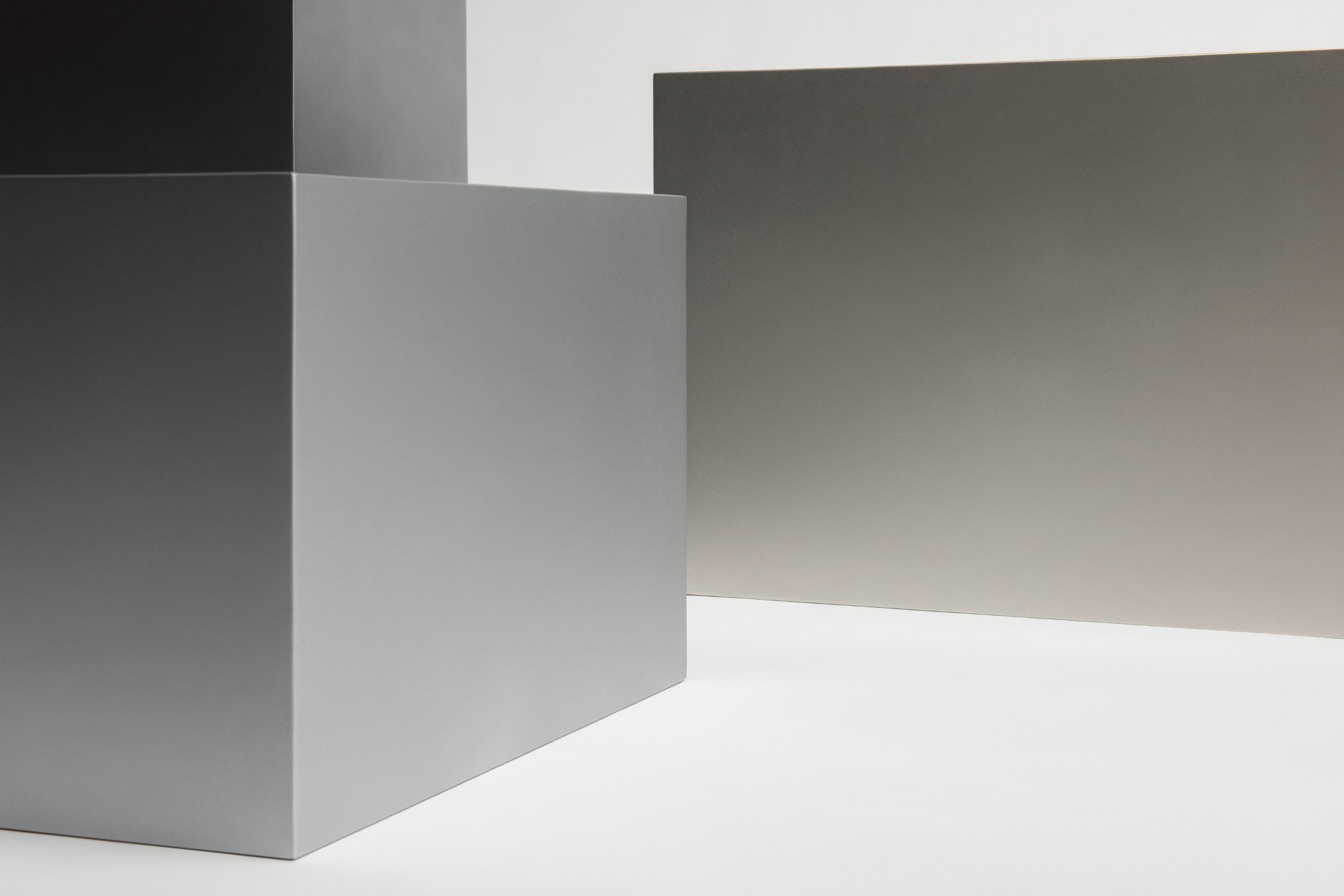 Old Port Collection — Geometric steel table close-up